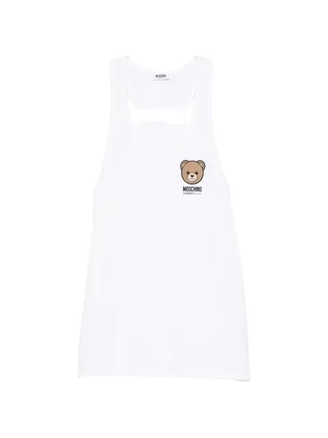 bear print vest by MOSCHINO