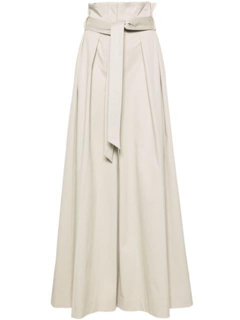 belted wide-leg trousers by MOSCHINO