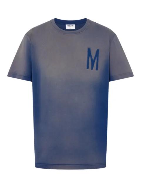 blue cotton T-shirt by MOSCHINO