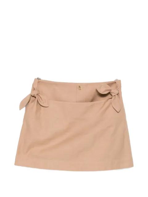 bow-detail A-line mini skirt by MOSCHINO