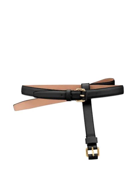 bow-detail leather belt by MOSCHINO