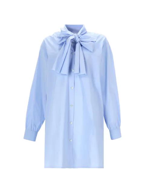 bow-detail mini shirt dress by MOSCHINO