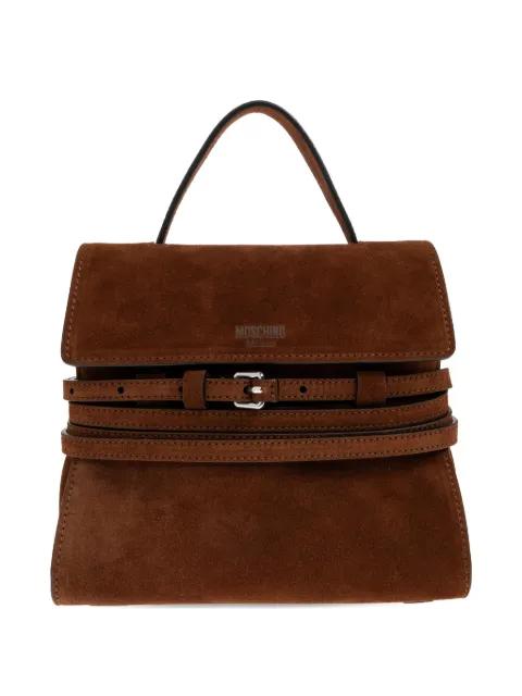 buckle-strap top-handle tote bag by MOSCHINO