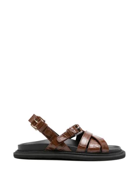 buckled strappy sandals by MOSCHINO
