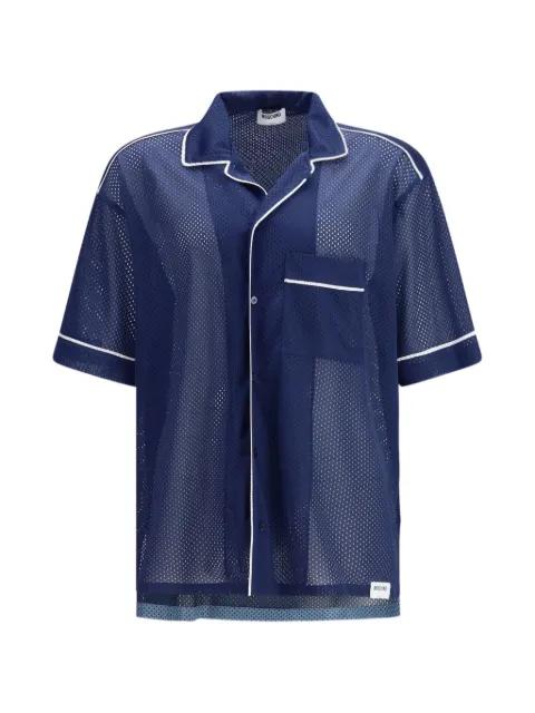 buttoned mesh shirt by MOSCHINO