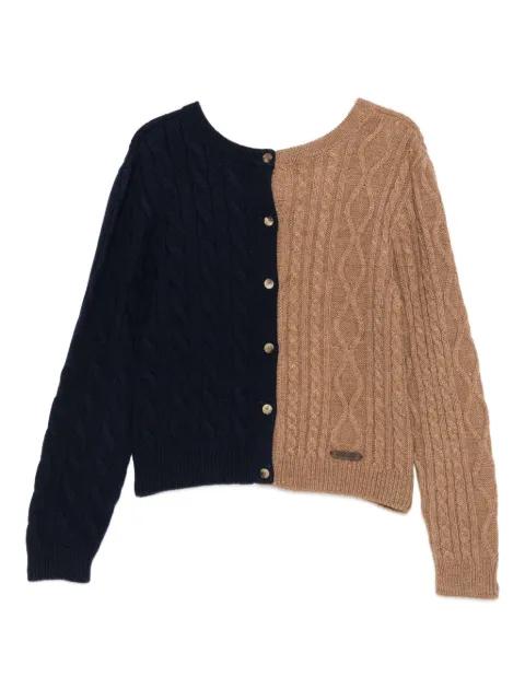 cable-knit cardigan by MOSCHINO