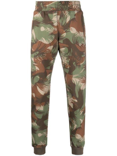 camouflage-print cotton track pants by MOSCHINO