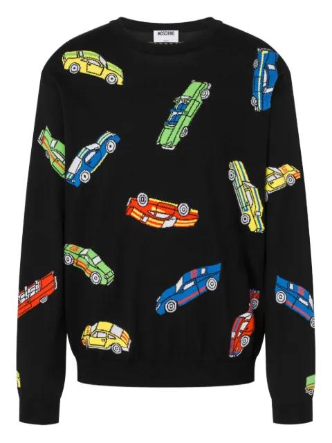 car-motif sweatshirt by MOSCHINO