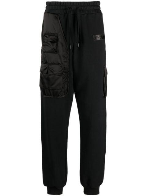 cargo cotton track pants by MOSCHINO