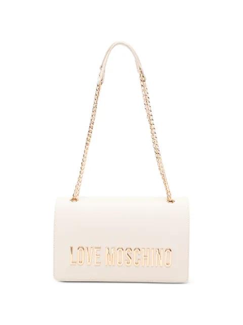 chain logo-detail shoulder bag by MOSCHINO