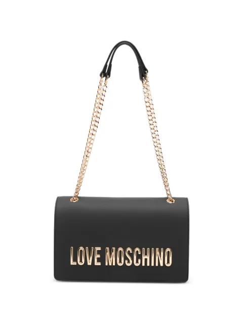 chain logo-detail shoulder bag by MOSCHINO