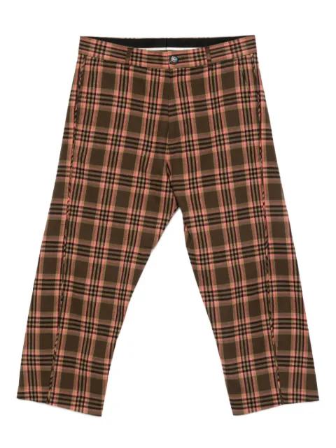 checked-pattern trousers by MOSCHINO