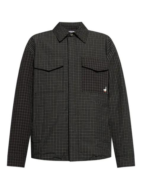checked shirt jacket by MOSCHINO