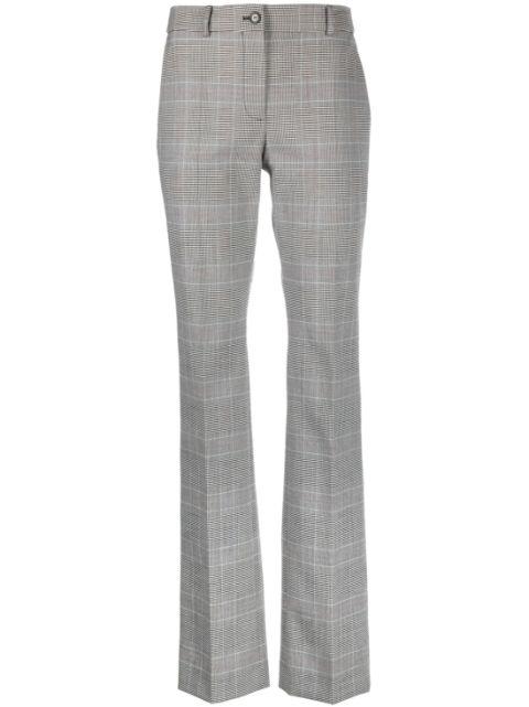 checked straight-leg trousers by MOSCHINO