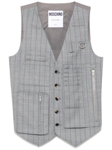 checked waistcoat by MOSCHINO