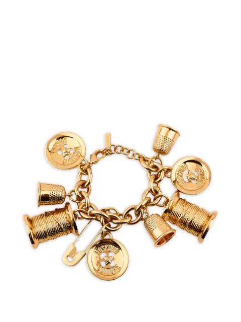 chunky chain pendants bracelet by MOSCHINO