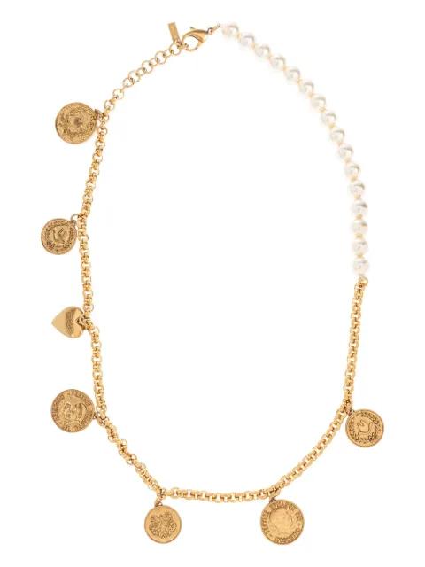 coin-charm necklace by MOSCHINO
