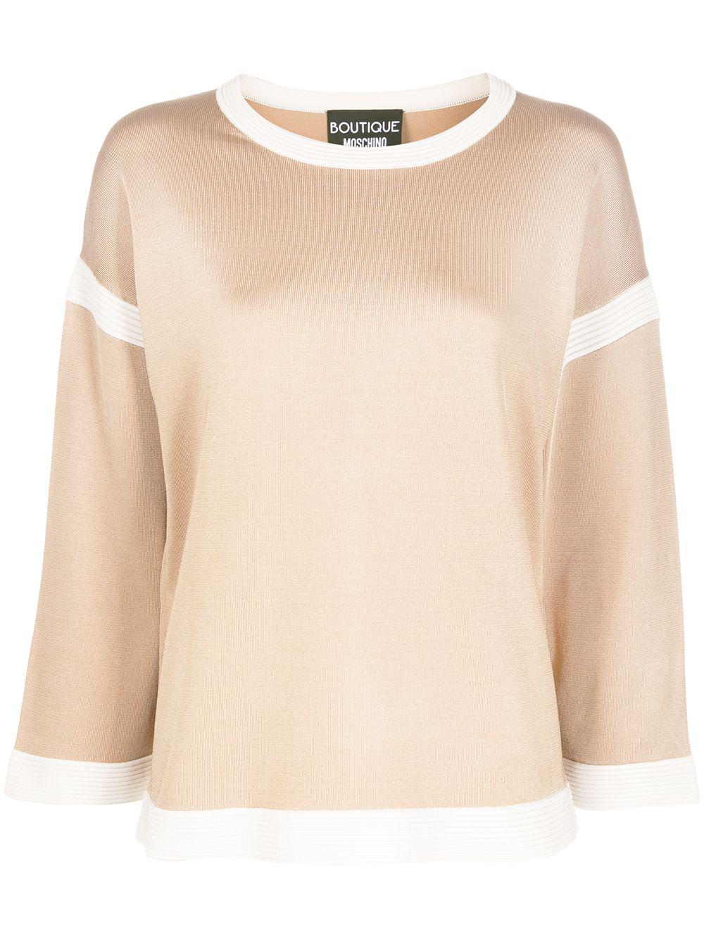 contrast details jumper by MOSCHINO