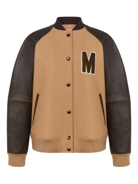 contrast-sleeves bomber jacket by MOSCHINO