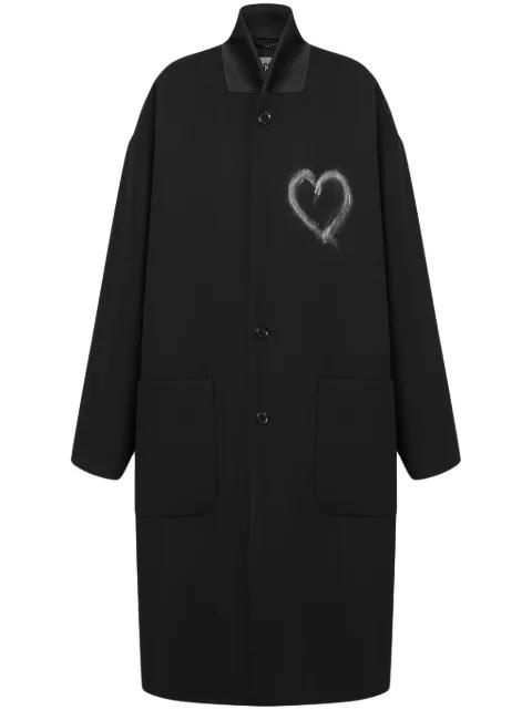 contrasting collar coat by MOSCHINO