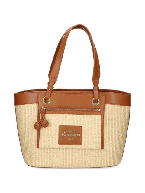 contrasting-trim tote bag by MOSCHINO