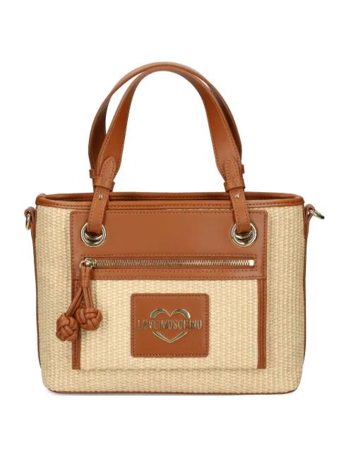 contrasting-trim tote bag by MOSCHINO
