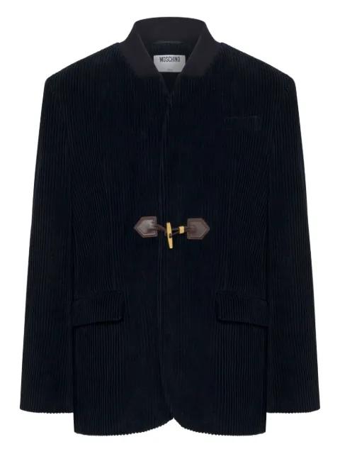 corduroy toggle-fastening blazer by MOSCHINO