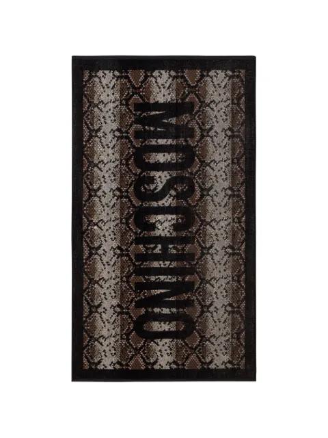 cotton terry beach towel by MOSCHINO