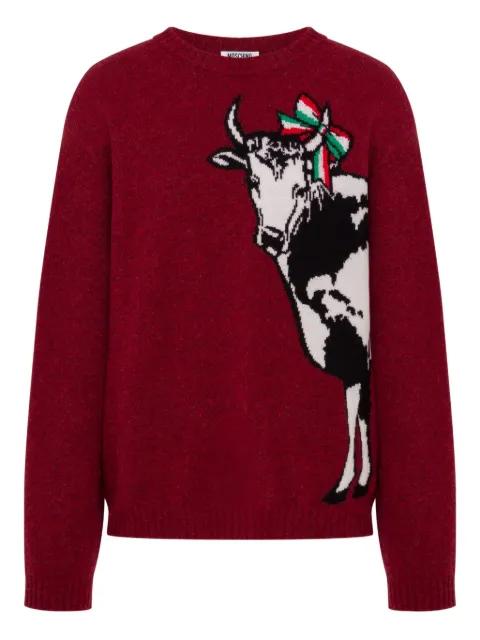 cow-motif jumper by MOSCHINO