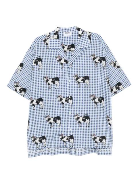 cow-printed shirt by MOSCHINO