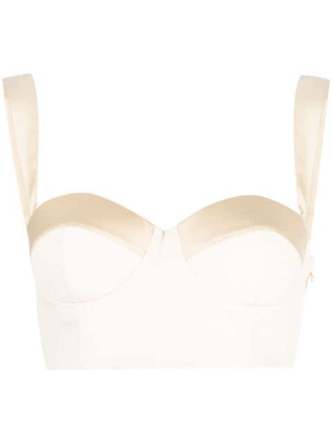 cropped tank top by MOSCHINO