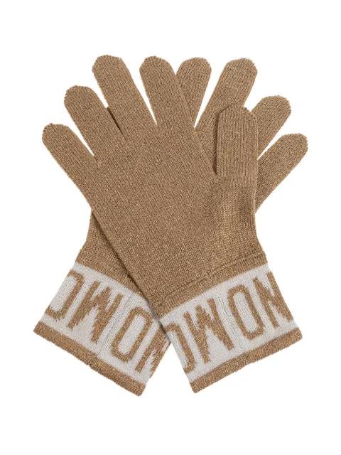 cuff logo-detail gloves by MOSCHINO