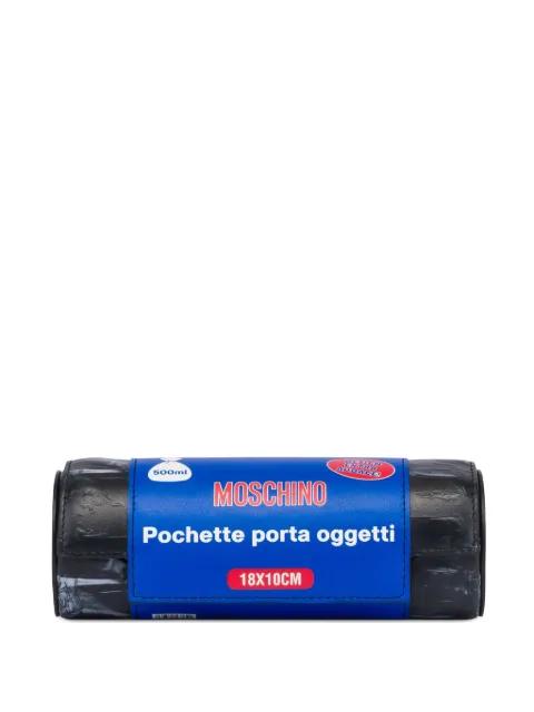 cylinder clutch bag by MOSCHINO