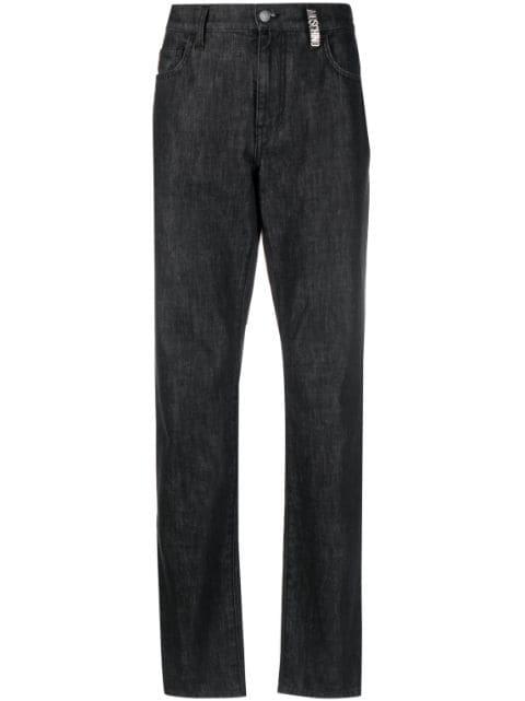 dark-wash slim-fit jeans by MOSCHINO