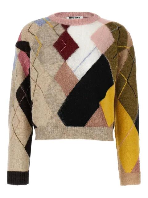 diamond-pattern sweater by MOSCHINO