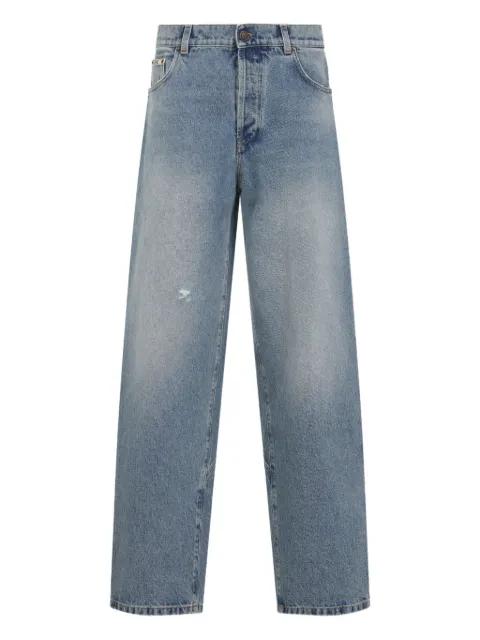 distressed-detail jeans by MOSCHINO