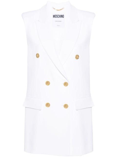 double-breasted blazer gilet by MOSCHINO