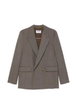 double-breasted heart-button blazer by MOSCHINO double-breasted heart-button blazer by MOSCHINO