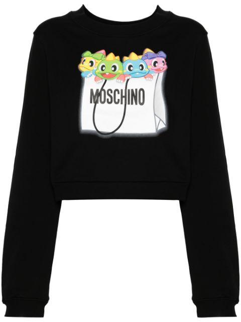 dragon bag-print sweatshirt by MOSCHINO