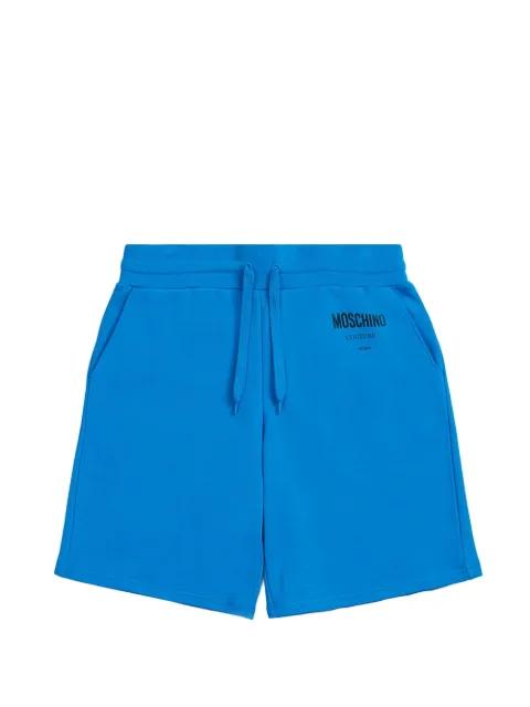 drawstring logo shorts by MOSCHINO