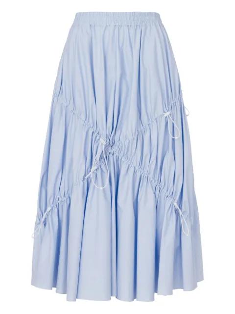 elastic-waist gathered skirt by MOSCHINO