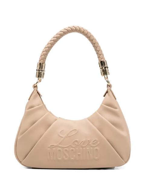 embossed-logo shoulder bag by MOSCHINO