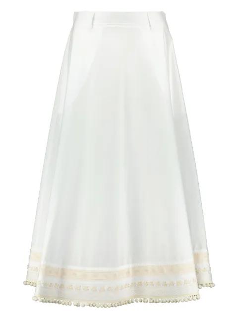 embroidered a-line skirt by MOSCHINO