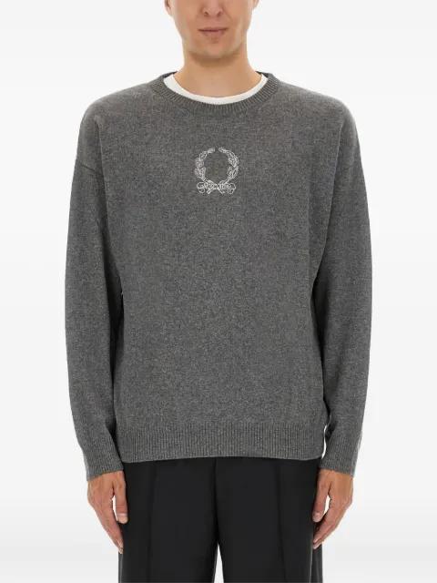 embroidered crew-neck sweater by MOSCHINO