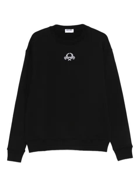 embroidered crewneck sweatshirt by MOSCHINO