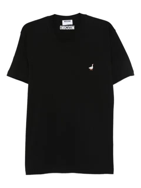embroidered-goose T-shirt by MOSCHINO