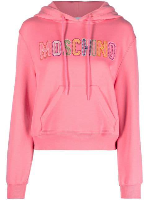embroidered-logo hoodie by MOSCHINO