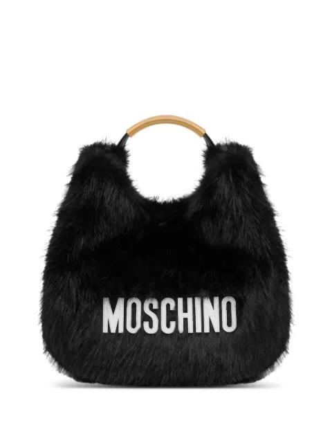 faux-fur tote bag by MOSCHINO