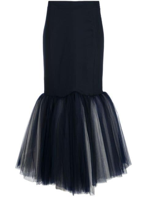 fishtail pencil maxi skirt by MOSCHINO