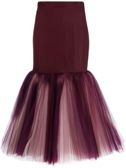 fishtail pencil midi skirt by MOSCHINO